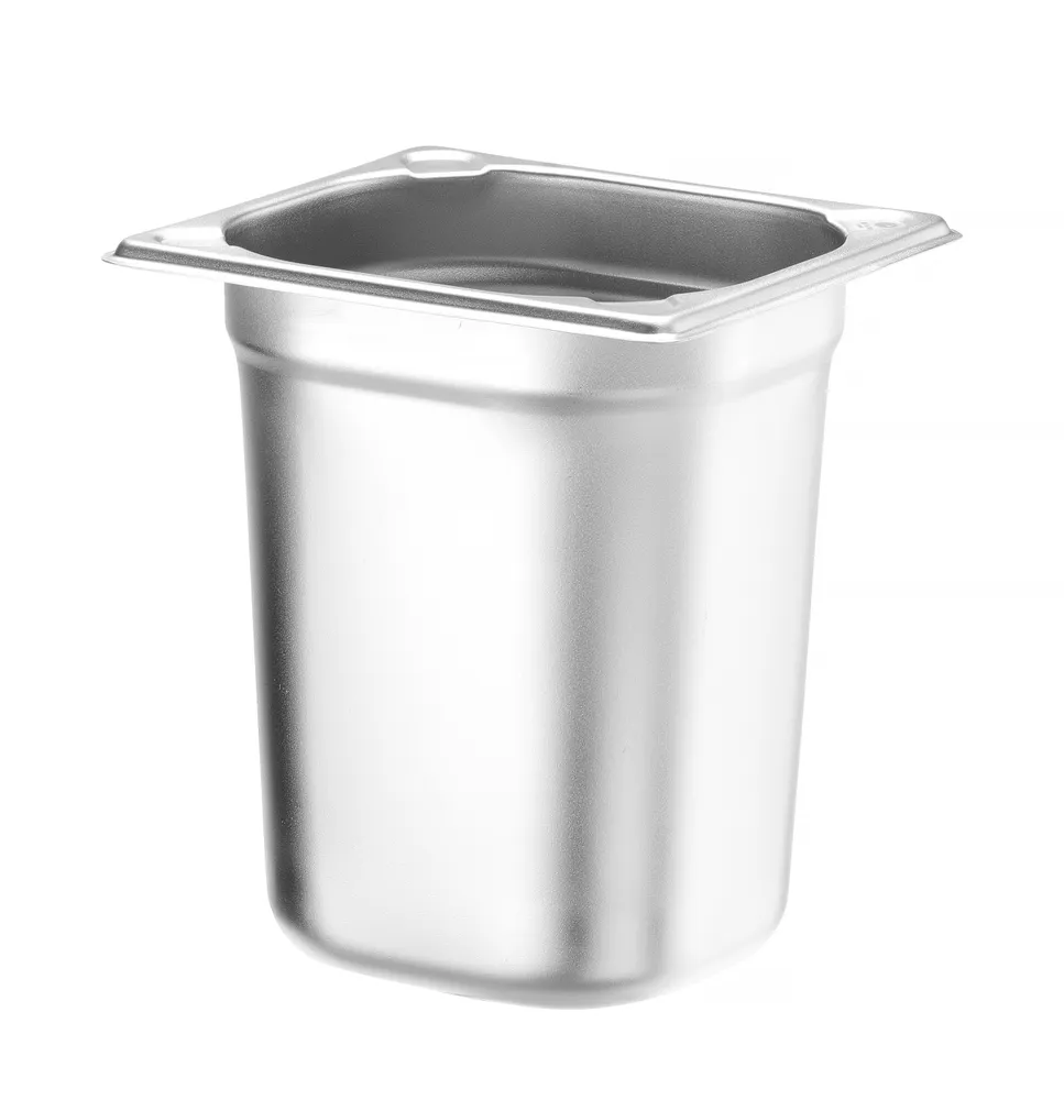 Recipiente Gastronorm GN 1/6, 1.6L, Aço Inoxidável, (H)100mm