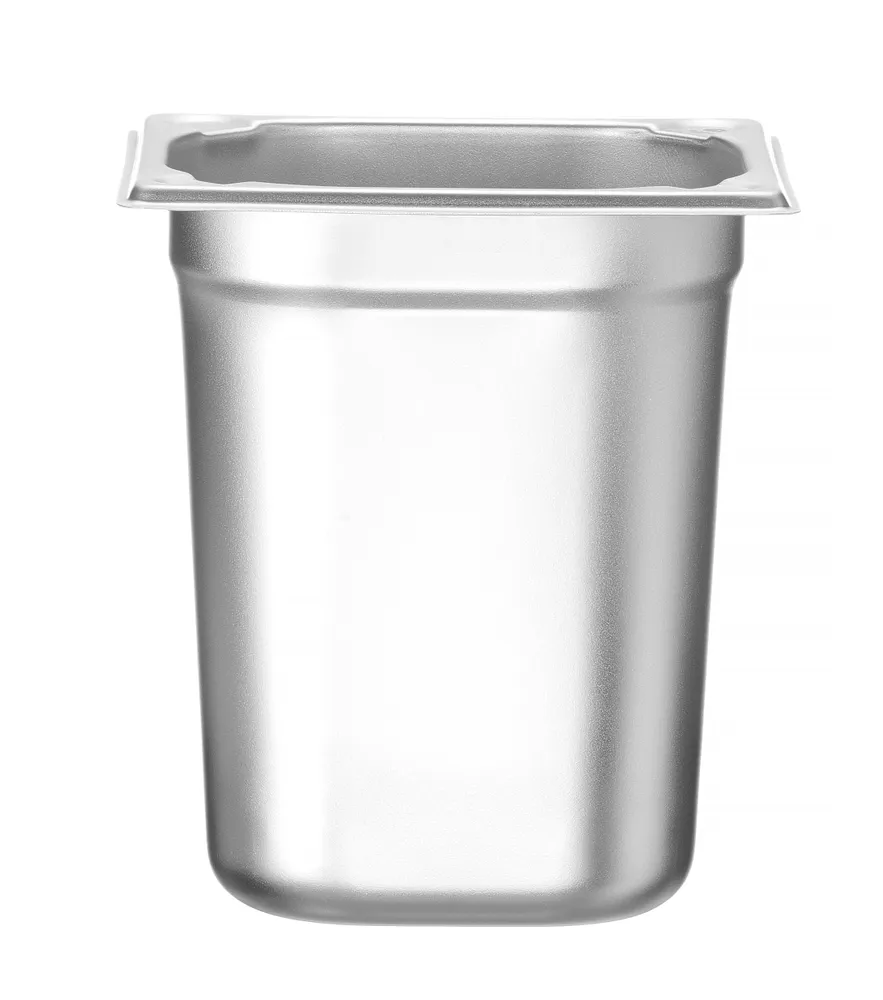 Recipiente Gastronorm GN 1/6, 1.6L, Aço Inoxidável, (H)100mm