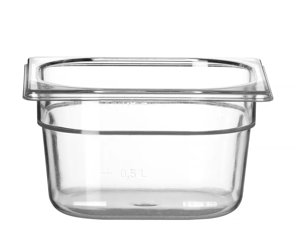 Recipiente Gastronorm GN 1/6 Inox 1.6L 176x162x100mm