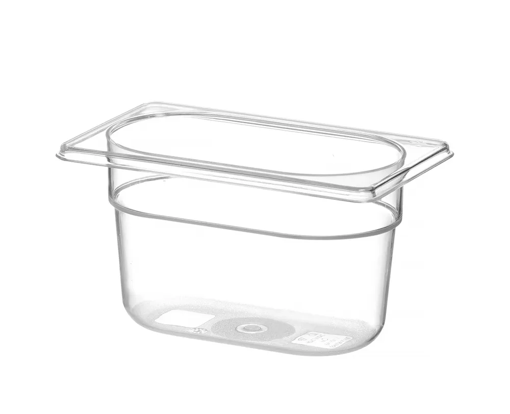 Recipiente Gastronorm 1/9 Transparente 0.6L - Cozinhas Profissionais