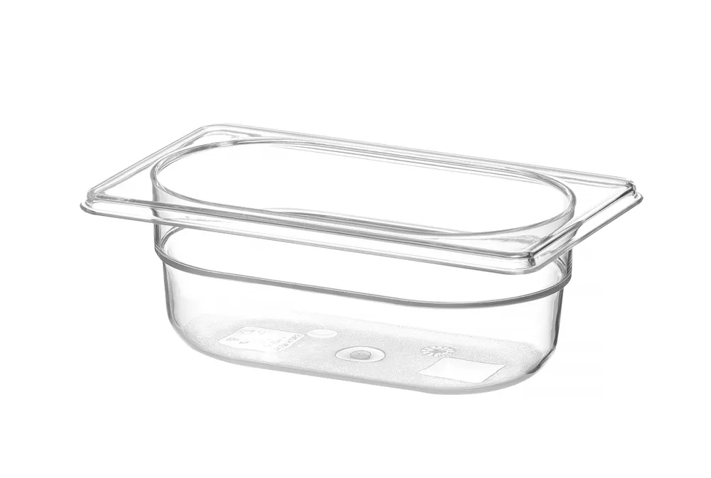 Recipiente Gastronorm 1/9 Transparente 0.6L - Cozinhas Profissionais