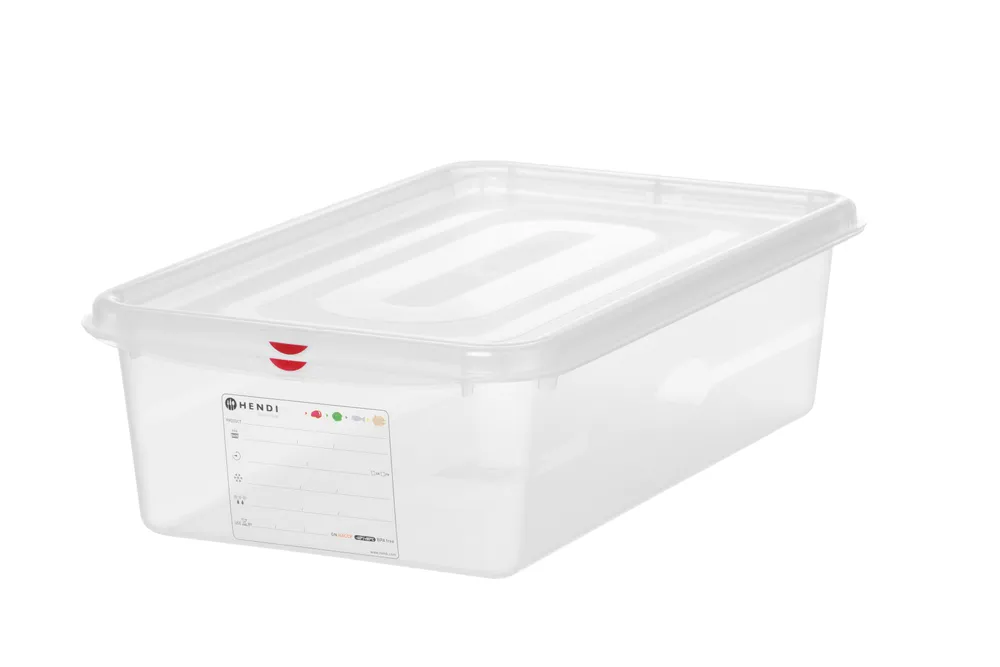 Recipiente GN 1/1 Polipropileno 21L Transparente 530x325x150mm