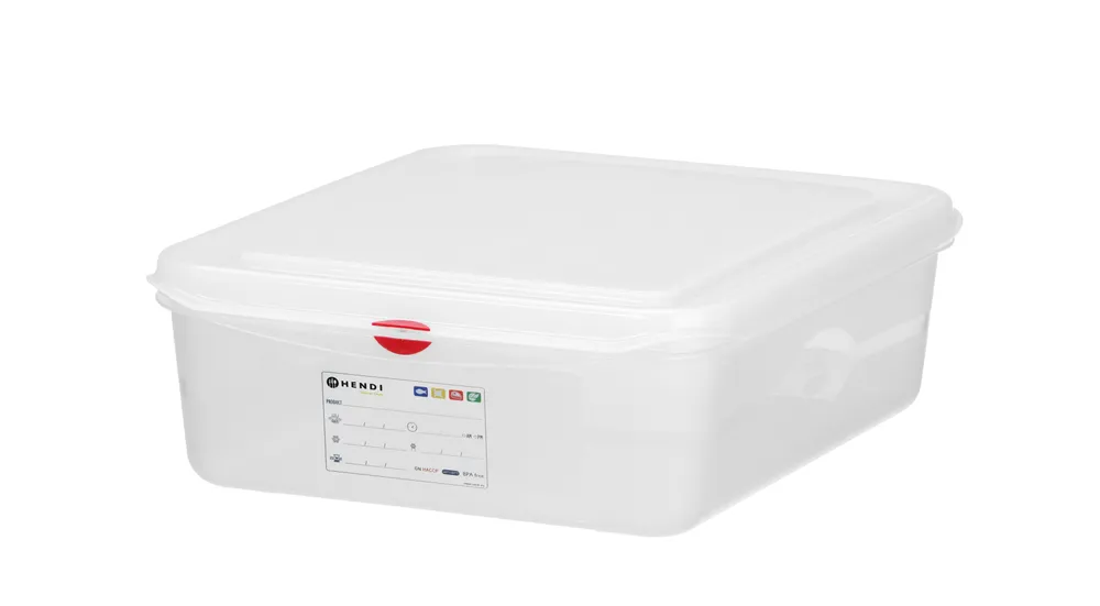 Recipiente GN 1/2 Polipropileno Transparente 6,5L 325x265x100mm