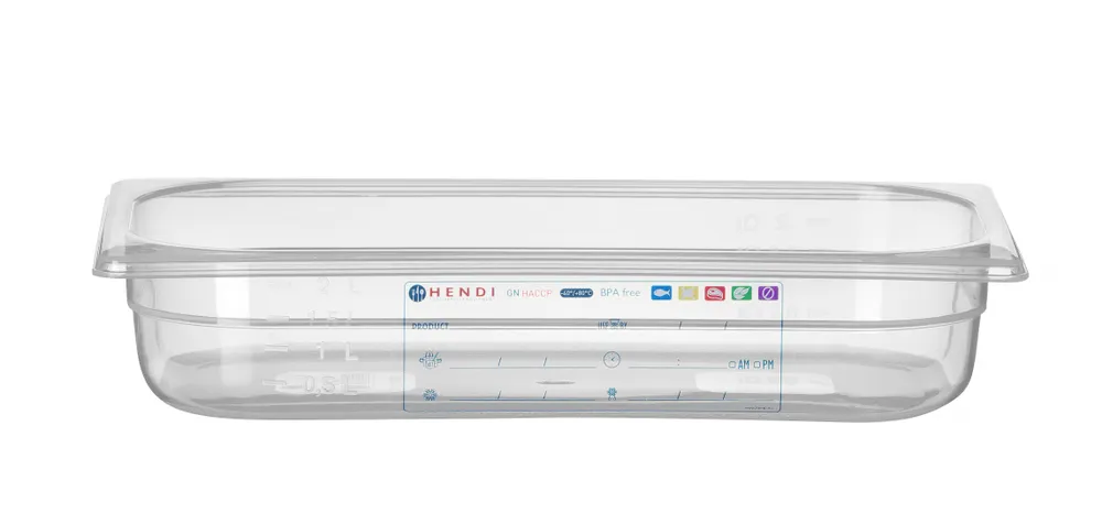 Recipiente Gastronorm 1/3 Transparente 2,5L Hendi - Armazenamento Profissional