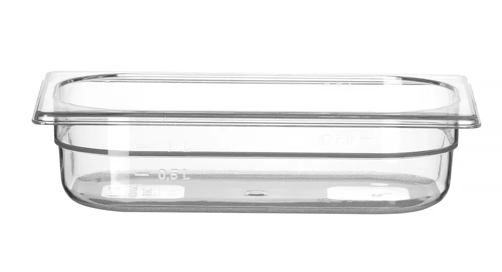Recipiente Gastronorm 1/4, 1.8L, Policarbonato Transparente