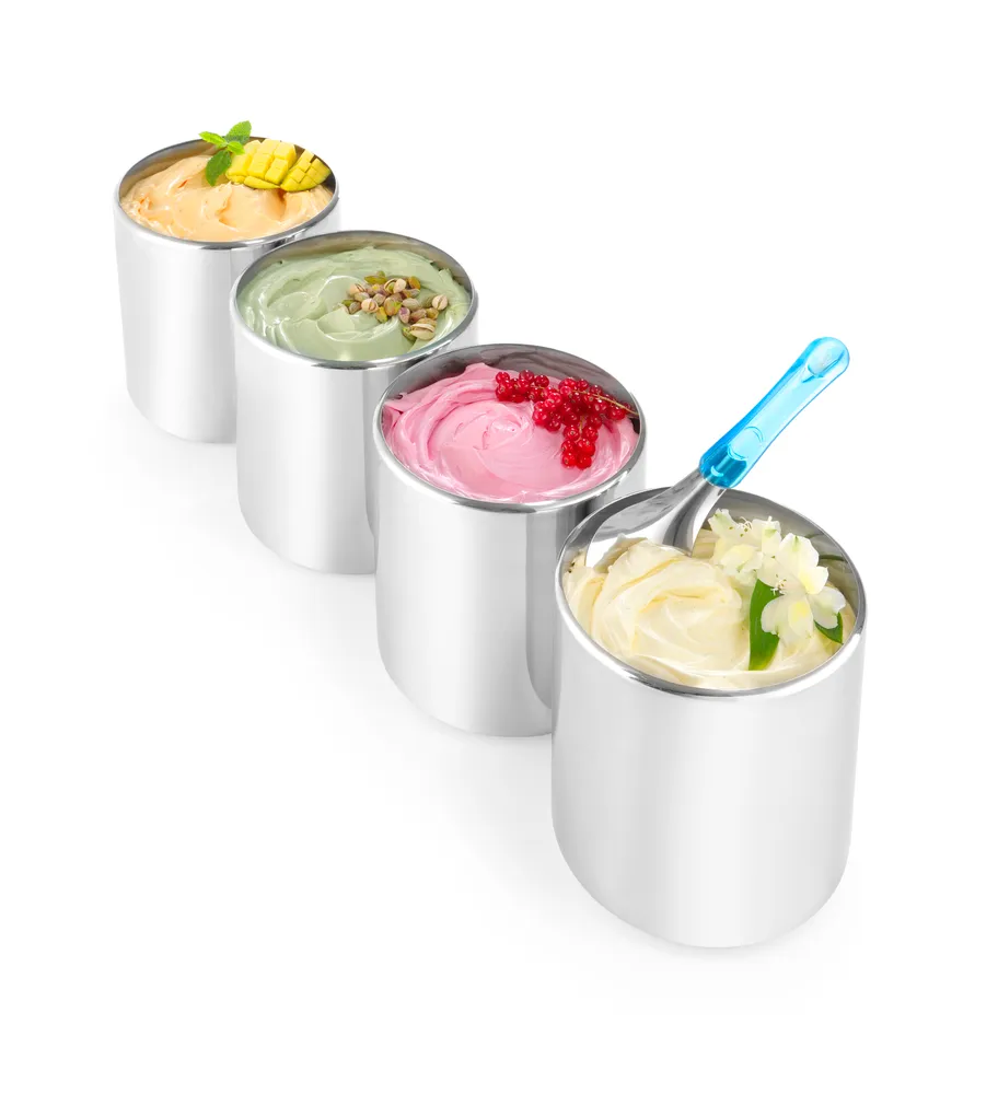 Recipiente para Gelados Redondo 7,6L, ⌀200x260mm em Aço Inoxidável