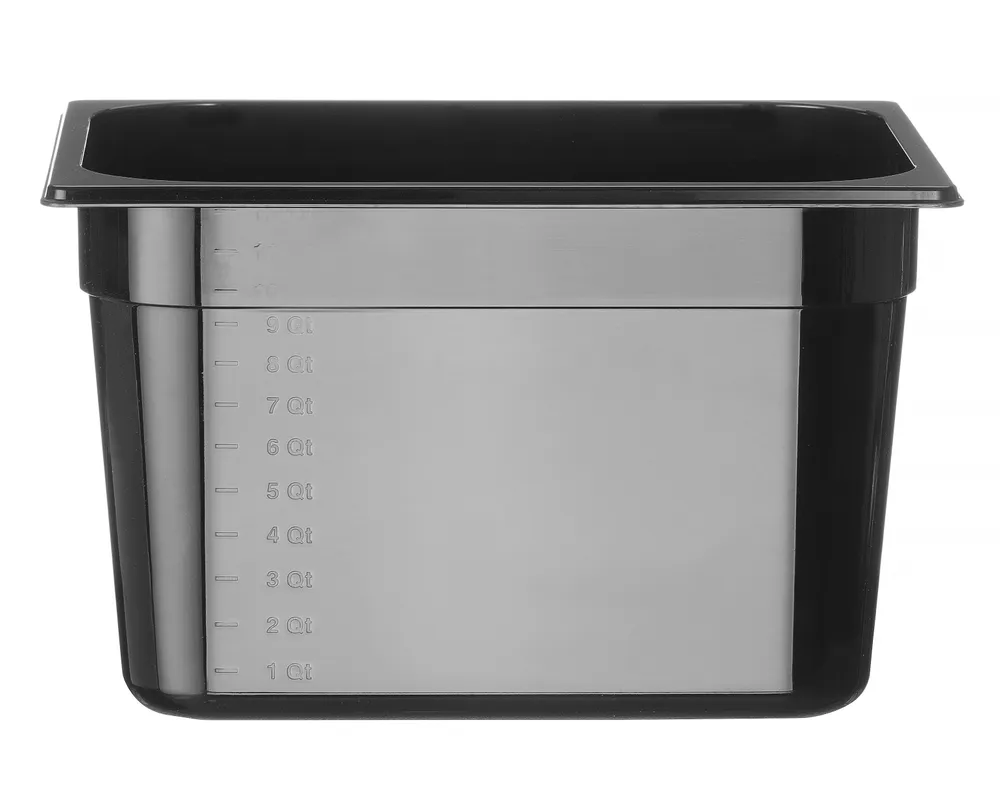Recipiente Gastronorm 1/2 Preto 9.5L HENDI