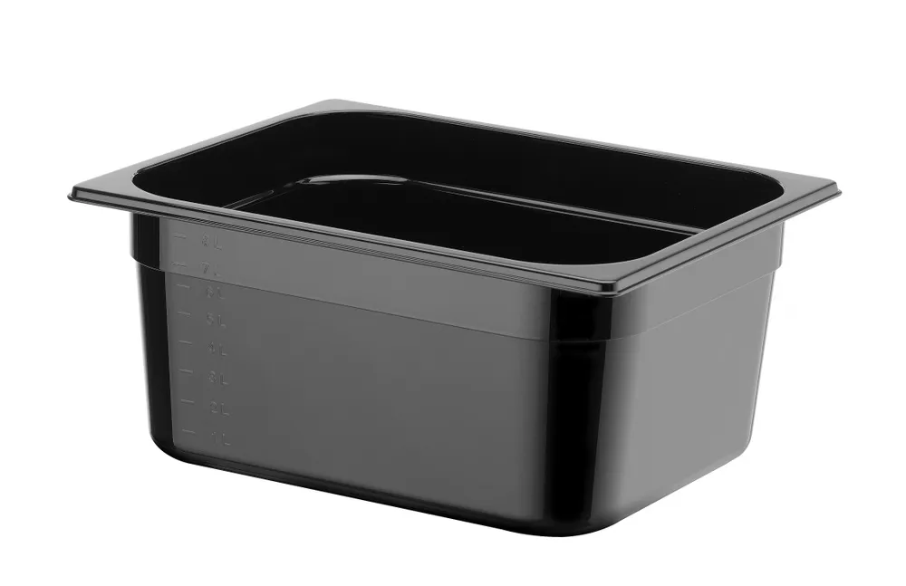Recipiente Gastronorm 1/2 Preto 9.5L HENDI