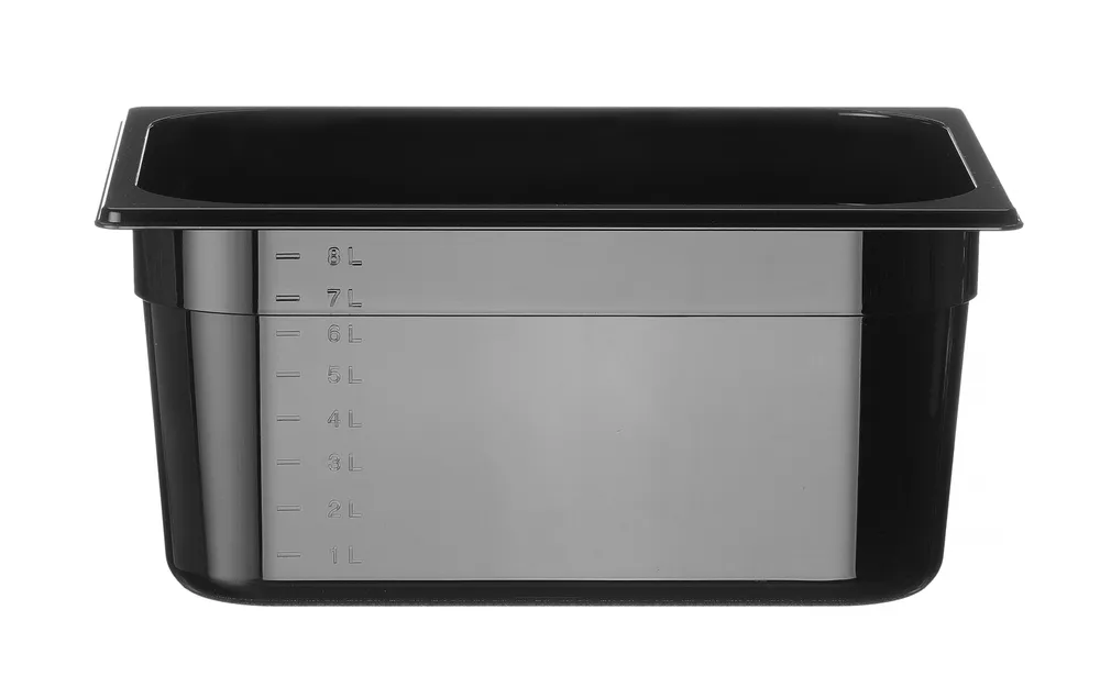 Recipiente Gastronorm 1/2 Preto 9.5L HENDI