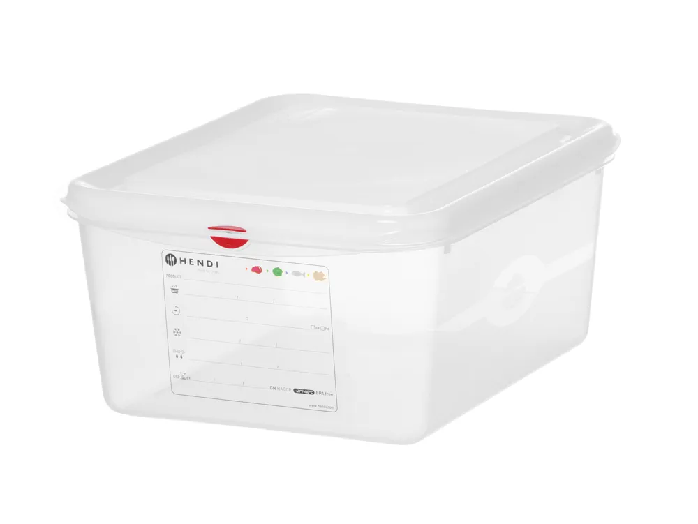 Recipiente GN 1/2 Polipropileno 10L Transparente 325x265x150mm