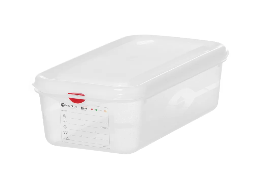 Recipiente GN 1/3 Polipropileno 2,5L 325x176x65mm Transparente