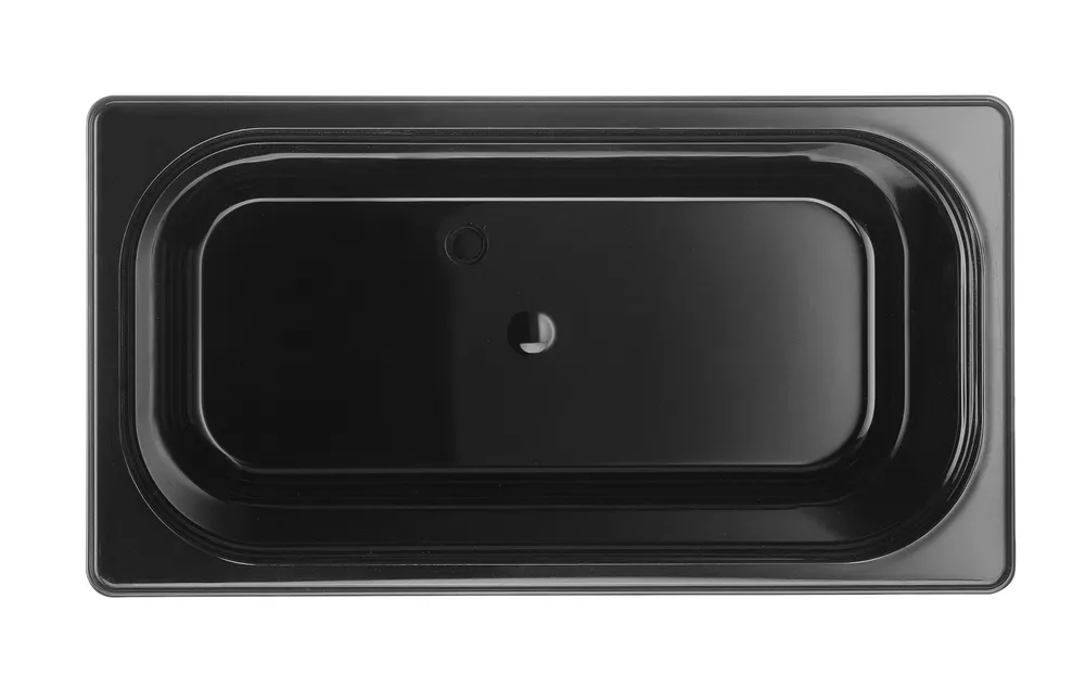 Recipiente Gastronorm GN 1/3 Preto 7.8L 325x176x200mm em Policarbonato