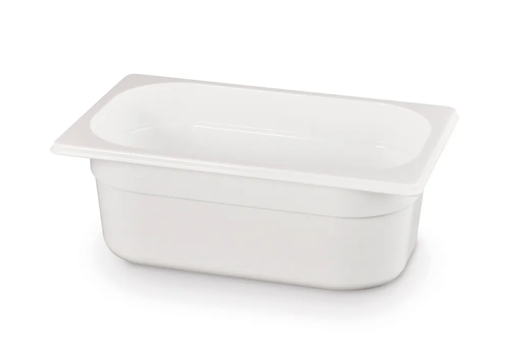 Recipiente Gastronorm 1/4 Policarbonato Branco 2,8L (265x162x100mm)