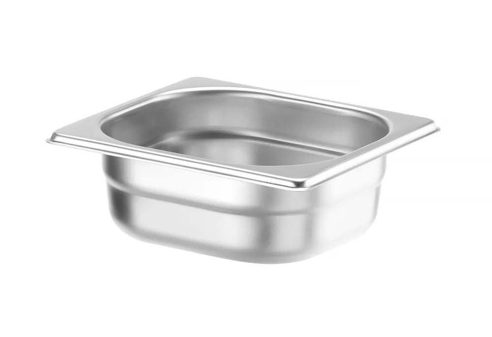Recipiente Gastronorm 1/6 Aço Inoxidável 1L, Profundidade 65mm