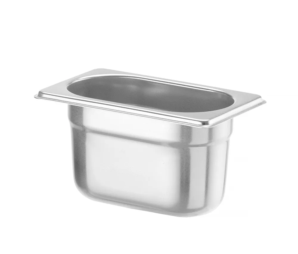 Recipiente Gastronorm 1/9 Inox 1L (H)100mm para Cozinha Profissional