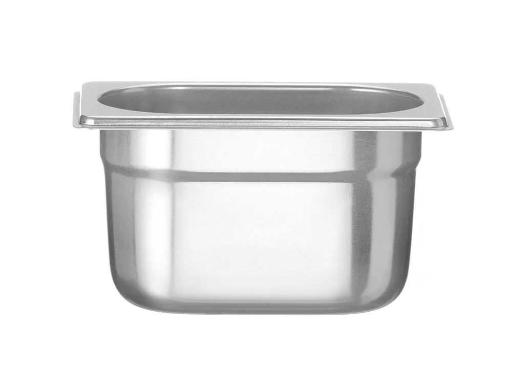 Recipiente Gastronorm 1/9 Inox 1L (H)100mm para Cozinha Profissional