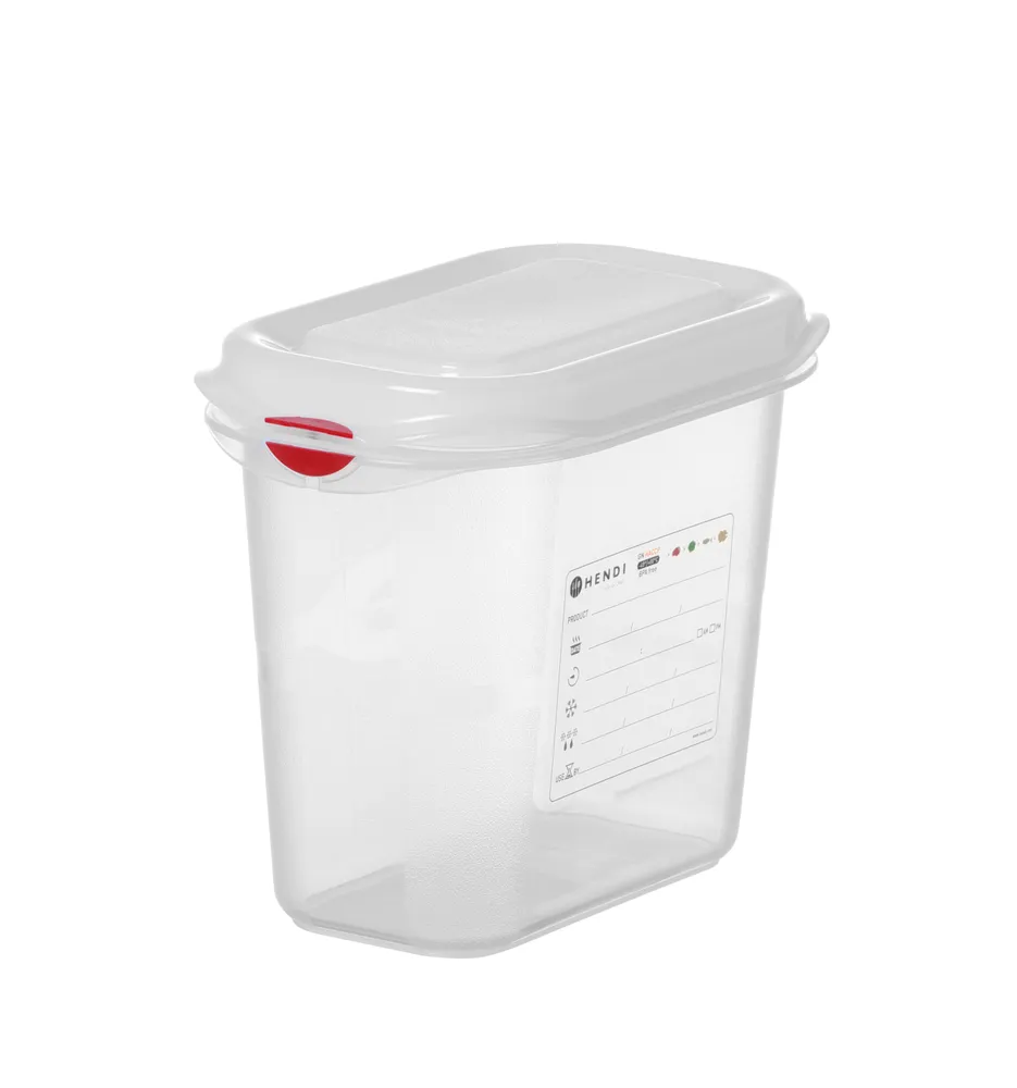 Recipiente Gastronorm GN 1/9 Polipropileno 1.5L Transparente 176x108x150mm