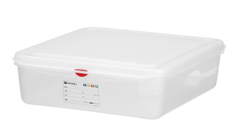 Recipiente GN 1/1 Polipropileno Transparente 8L - 530x325x65mm