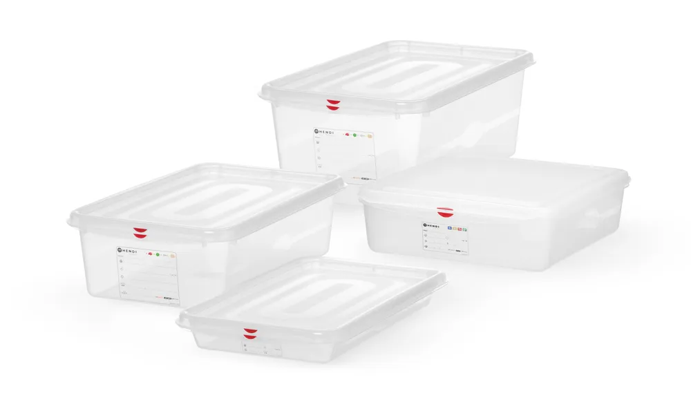 Recipiente GN 1/1 Polipropileno Transparente 8L - 530x325x65mm