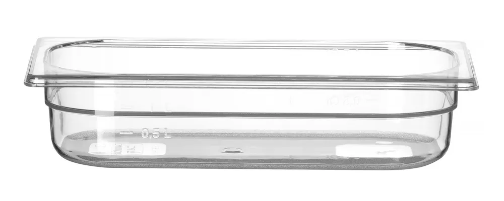 Recipiente Gastronorm 1/3, 2,5L, Policarbonato Transparente