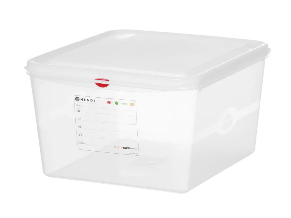 Recipiente Gastronorm GN 2/3 Polipropileno 19L Transparente