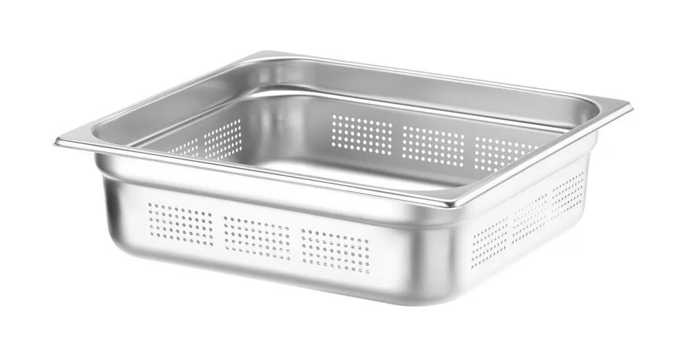 Recipiente Gastronorm GN 2/3 Perfurado Aço Inox 3L (H)40mm