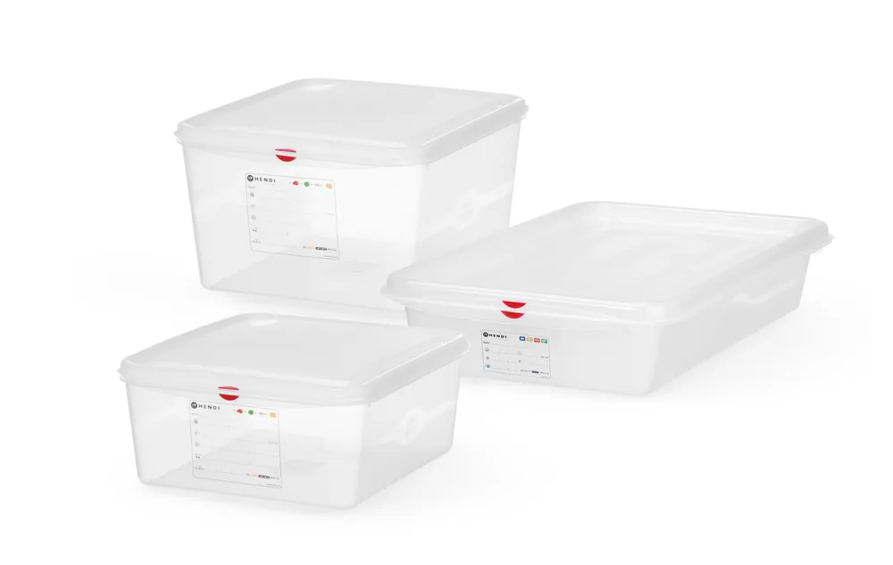 Recipiente GN 2/3 Polipropileno 13,5L Transparente 354x325x150mm