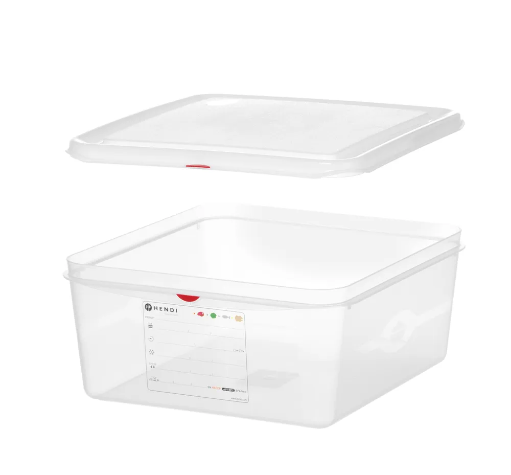 Recipiente GN 2/3 Polipropileno 13,5L Transparente 354x325x150mm