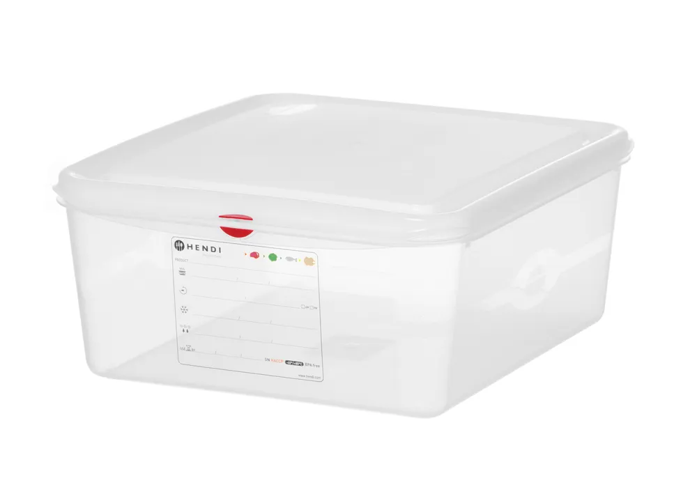 Recipiente GN 2/3 Polipropileno 13,5L Transparente 354x325x150mm