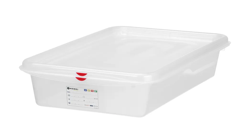 Recipiente Gastronorm GN 2/3 Polipropileno 9L Transparente
