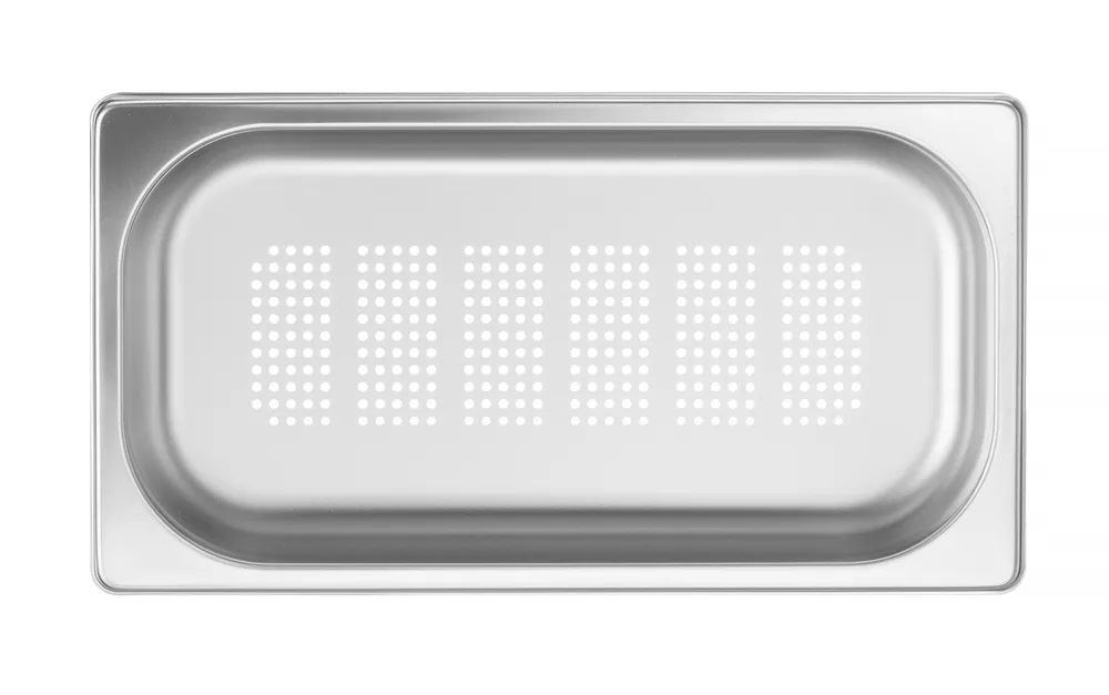 Recipiente Gastronorm 1/3 Perfurado Aço Inoxidável 1,2L, H40mm