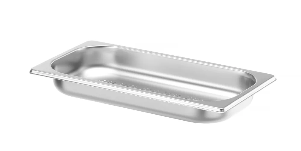 Recipiente Gastronorm 1/3 Perfurado Aço Inoxidável 1,2L, H40mm