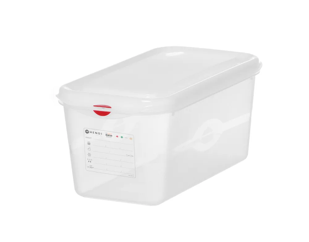 Recipiente Gastronorm GN 1/3 Polipropileno 6L Transparente 325x176x150mm