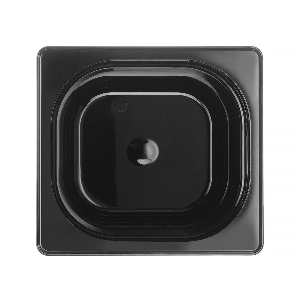Recipiente Gastronorm 1/6 Policarbonato Preto 2,4L