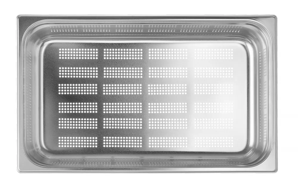 Recipiente Gastronorm 1/1 Perfurado 21L em Aço Inox 18/10