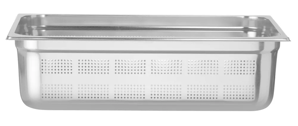 Recipiente Gastronorm 1/1 Perfurado 21L em Aço Inox 18/10