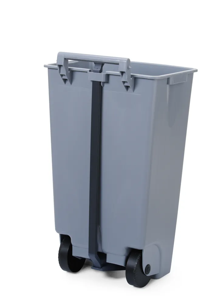 Recipiente para Lixo 120L com Pedal, Cinzento-claro, 510x425x875mm
