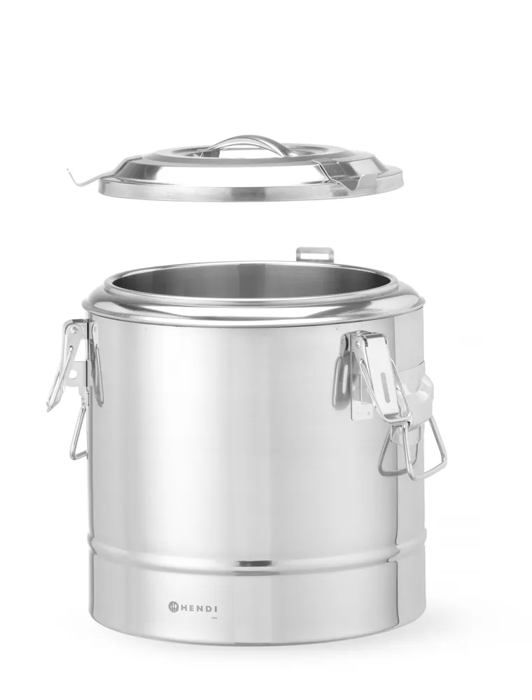 Recipiente Térmico Portátil Inox 31L para Catering Ø400mm