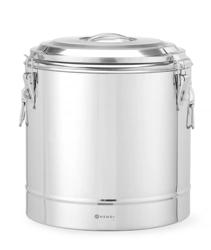 Recipiente Térmico Portátil Inox 31L para Catering Ø400mm