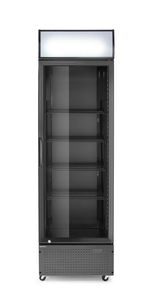 Frigorífico Vertical 254L com Painel Iluminado Preto 230V