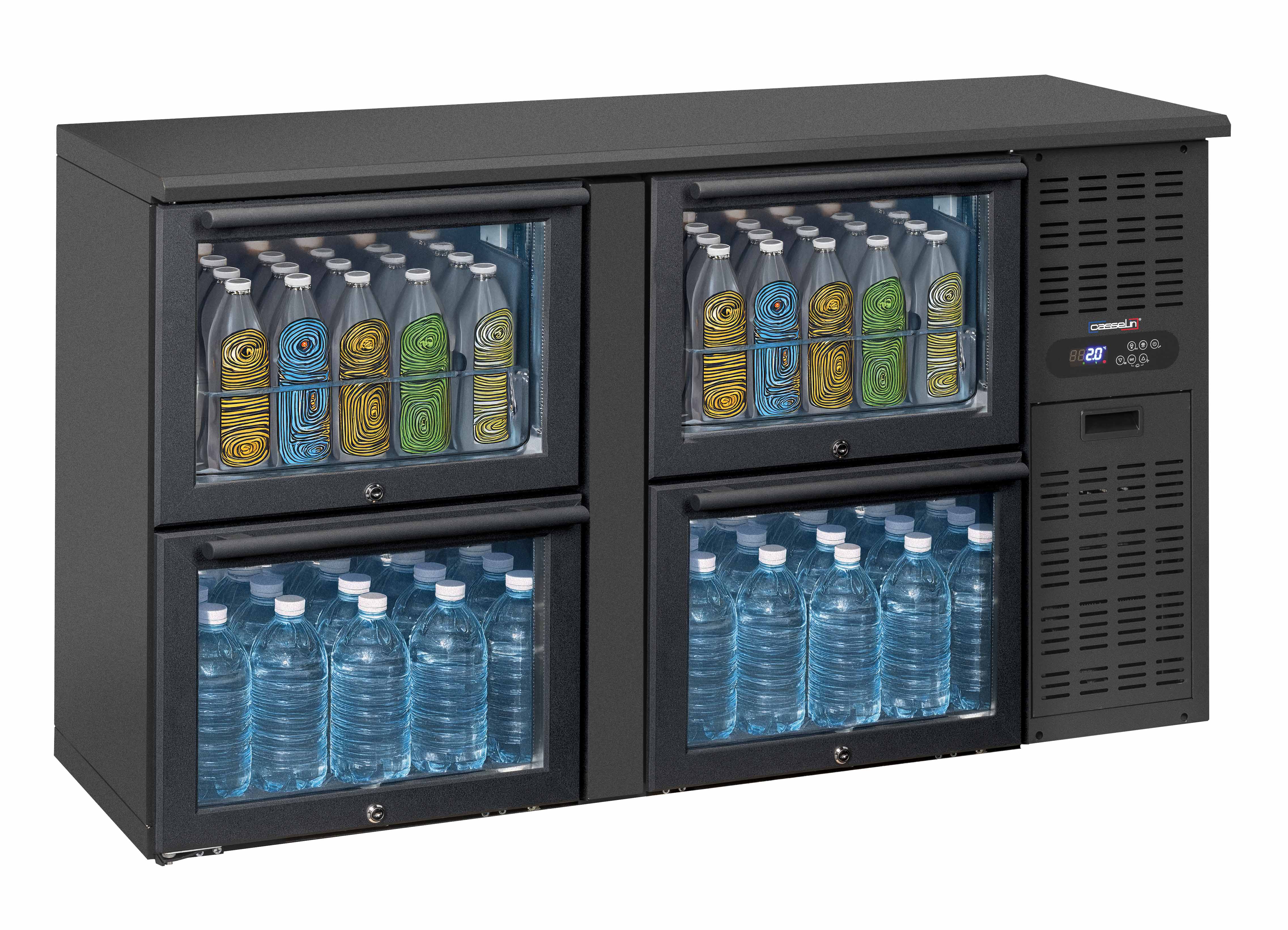 Refrigerador de Back Bar 315L 4 Gavetas de Vidro