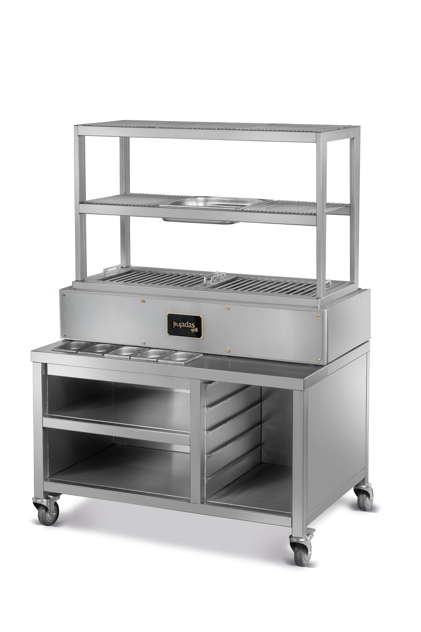 Grelhador Robata Aberto Inox 104cm