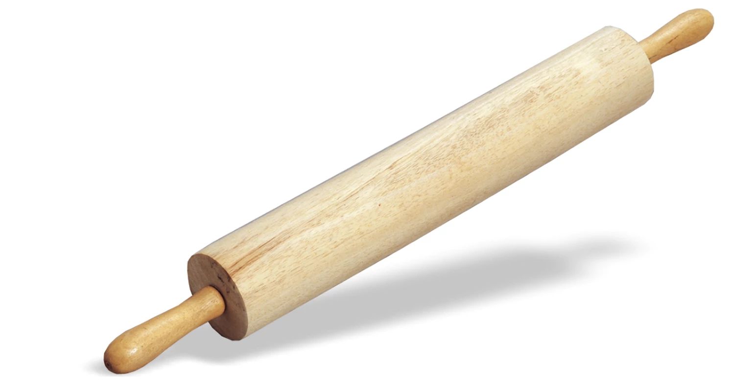 Rolo da Massa de Madeira 67,5 cm com Pegas Rotativas
