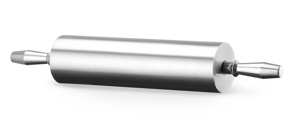 Rolo de Massa Alumínio ⌀90x545mm com Rolamentos Esferas