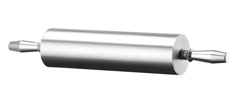 Rolo de Massa Alumínio ⌀90x545mm com Rolamentos Esferas