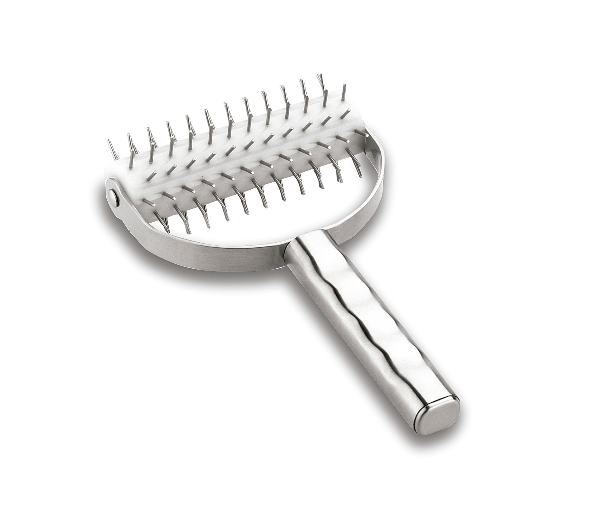 Rolo Picador de Massa em Inox 13 cm para Pastelaria Profissional