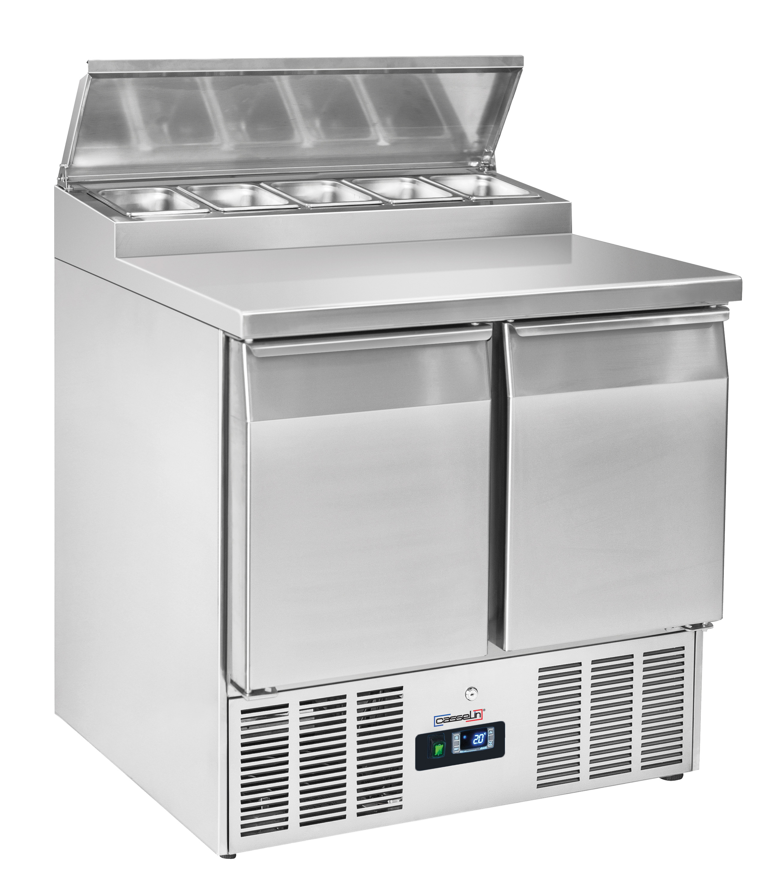 Saladete Refrigerada 700mm | 5x GN 1/6 | 2 Portas