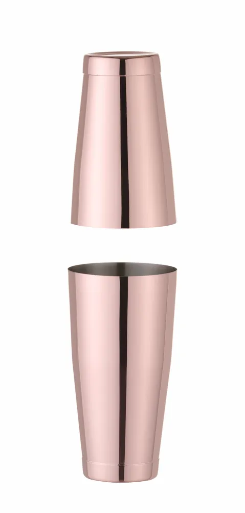 Shaker Boston Tin-on-Tin 0,8L, Acabamento Cobre Polido, Ø90mm