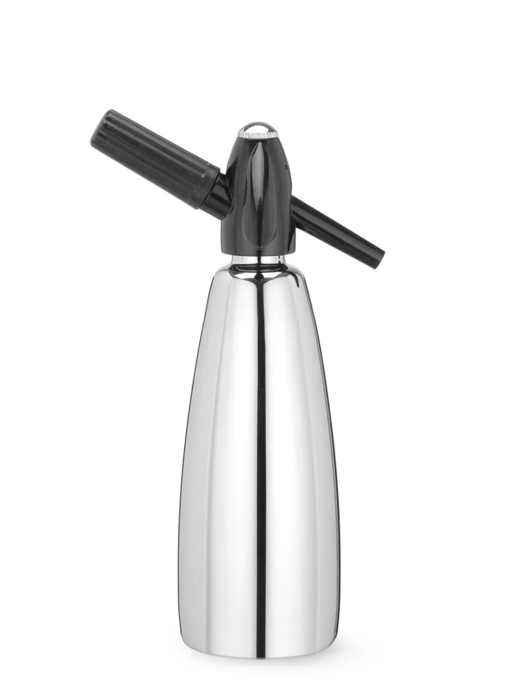 Sifão de Soda Profissional 1L Aço Inoxidável
