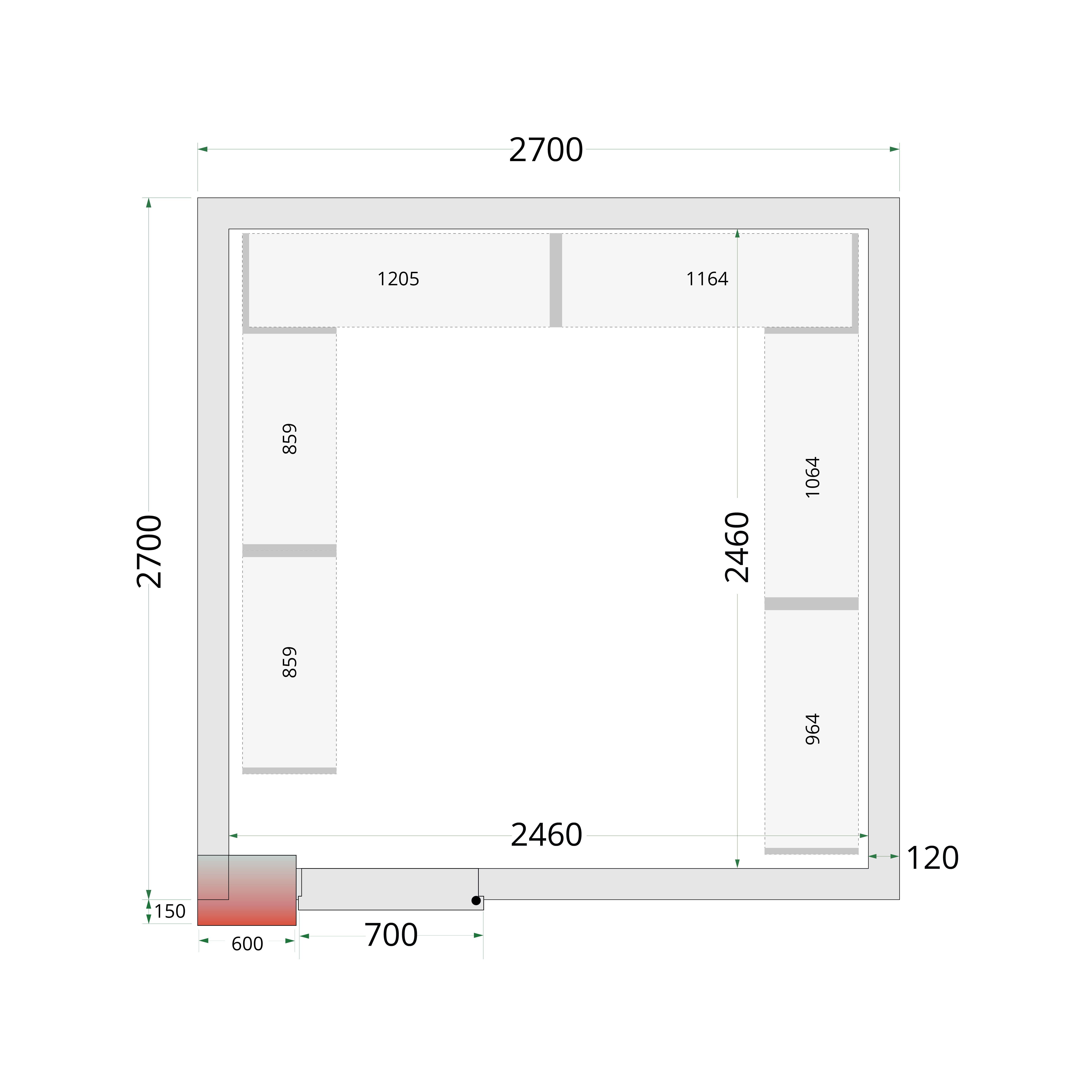 Sistema de Prateleiras Modular Inox TF45723